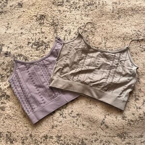 Purple & Gray Tops